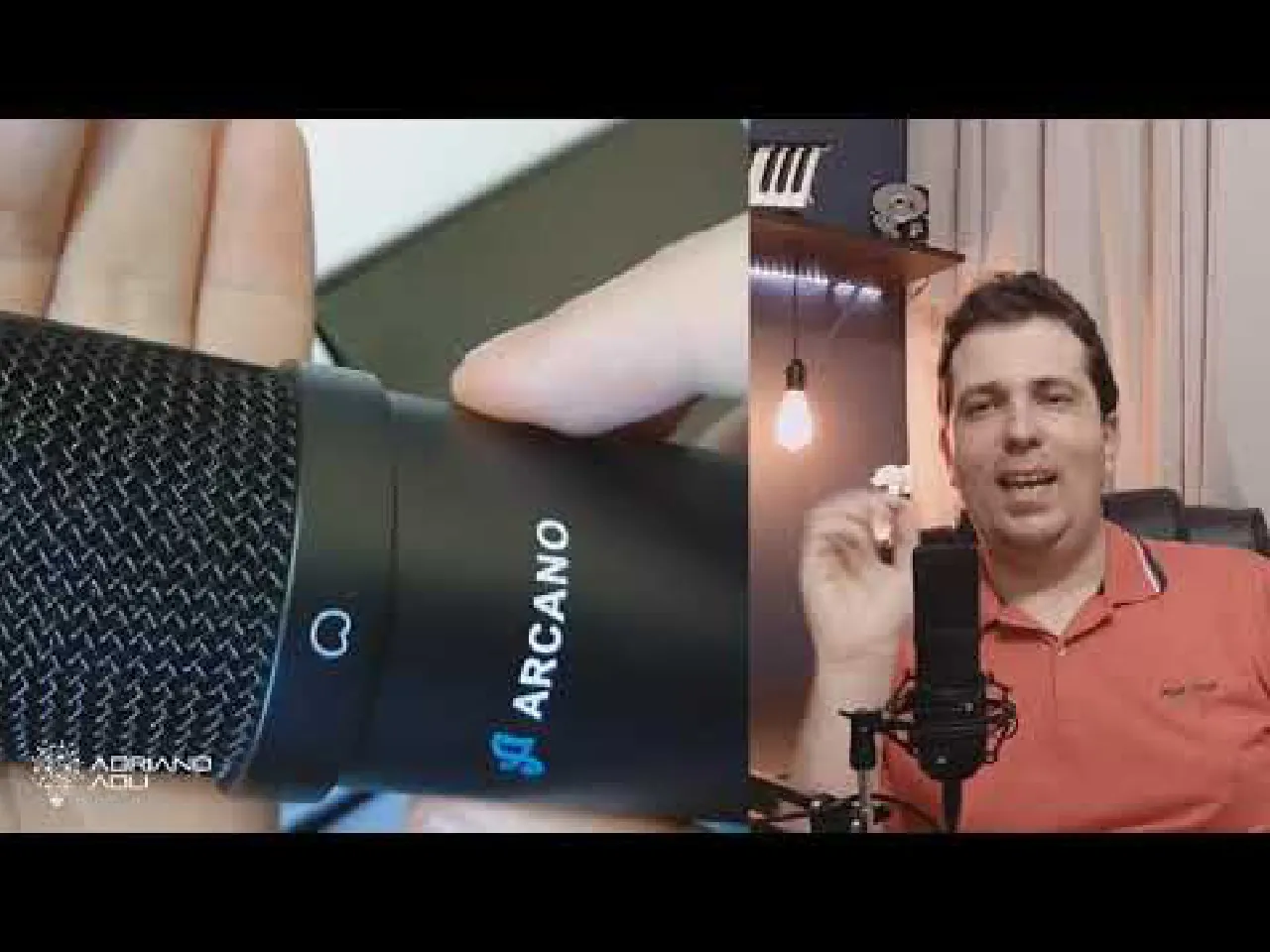 Teste Microfone Condensador Arcano Black